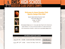 Tablet Screenshot of ameshighsportscamps.com